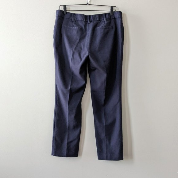 Tory Burch Navy Wool Ankle Length Dress Pants - Picture 2 of 9